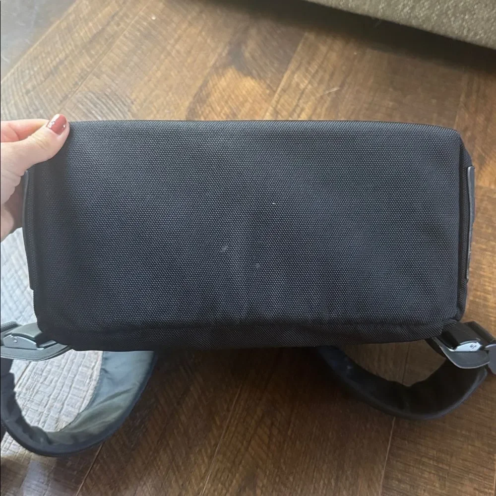 Mandarina Duck Black Nylon Polyester Work Bag Backpack